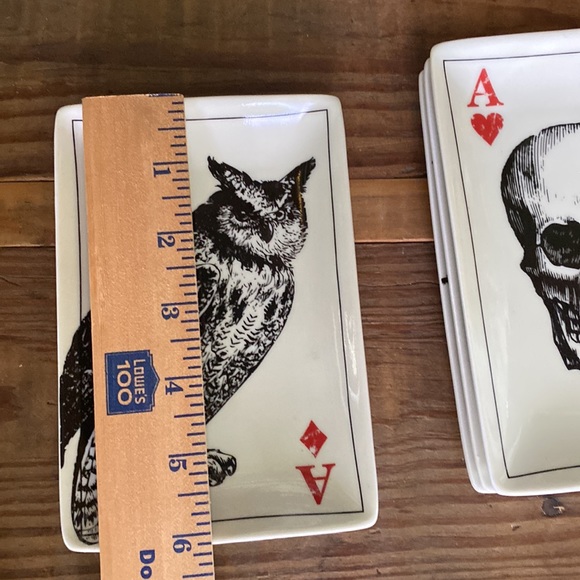 Pottery Barn Rare Terrifying Ace Playing Cards with Spooky Image Plates 🦉💀🕷🦇 - Picture 15 of 16